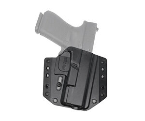 Bravo Concealment, BCA, OWB Concealment Holster, 1.5" Belt Loops, Fits Glock 19/19X/23/32/45 Right Hand, Black, Polymer, Does not fit Glock Gen 5 40SW