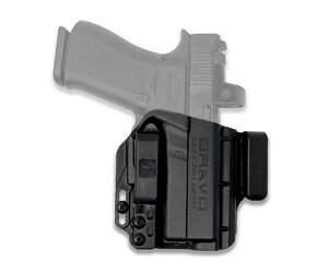 Bravo Concealment, Torsion, IWB Concealment Holster, Waistband Clips, Fits Glock 43/43X/43X MOS, Right Hand, Black, Polymer