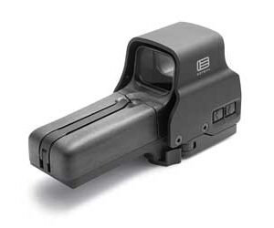 The best just got better. The 518 runs on easy to find AA batteries but offers all of the features found in EOTech's EXPS top of the line sight. With side button functionality you can reduce rail space when partnering the 518 with an EOTech magnifier. The 518 is also compatible with the new drop-in Laser Battery Caps that EOTech designed to enhance aiming through the use of visible and IR lasers. Not night vision compatible.