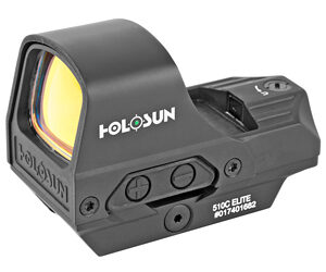 Holosun Technologies, Bpen Reflex, Green 2MOA Dot or 2MOA Dot with 65MOA Circle, Solar with Internal Battery, Quick Release Mount, AR Riser, Protective Hood, Black Finish